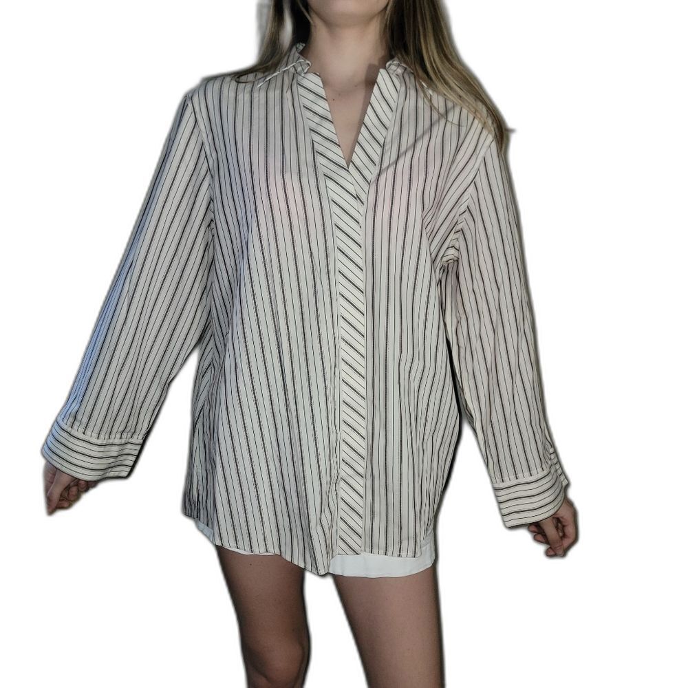 Investments Gold Label Taylor Womens Size 18 Button Down Long Sleeve Top